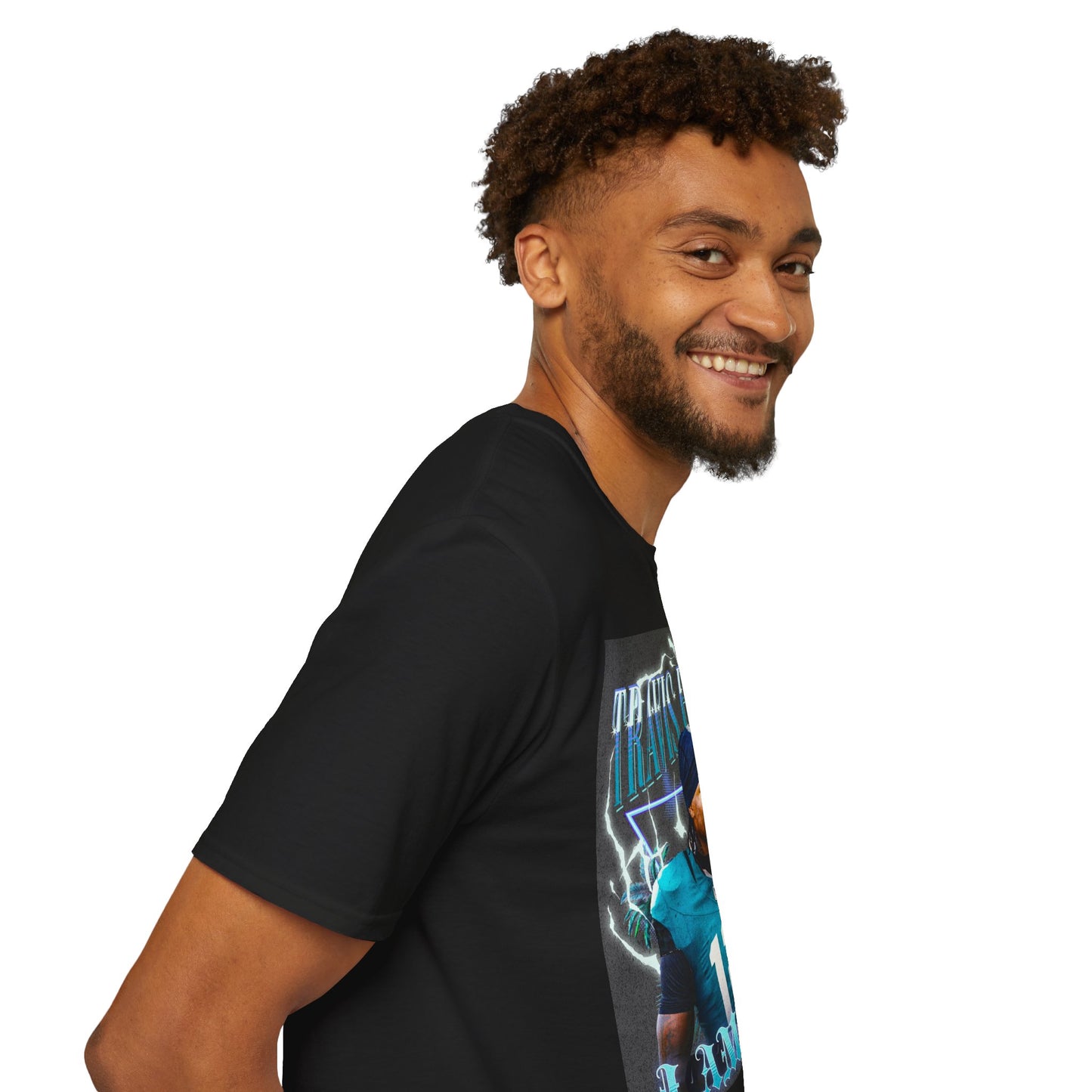 Travis Hunter "I Am Him" Unisex Softstyle T-Shirt - Sports Fan Apparel